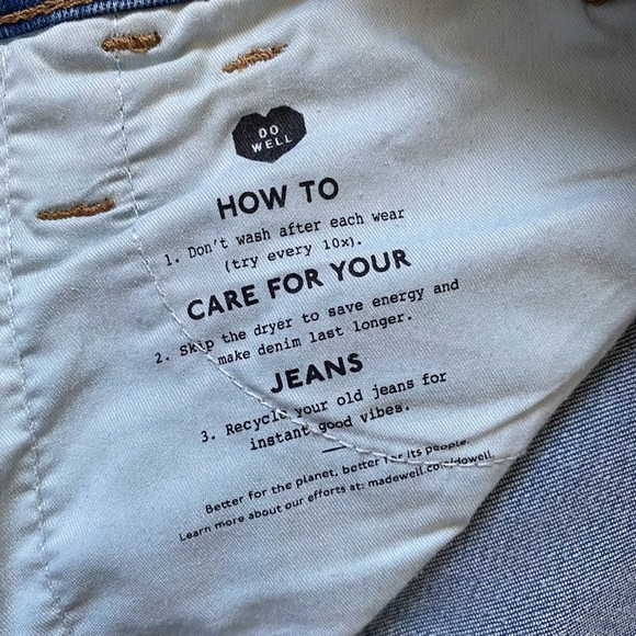 Madewell 10” High-Rise Roadtripper Supersoft Jeans, size 24 - Picture 6 of 11